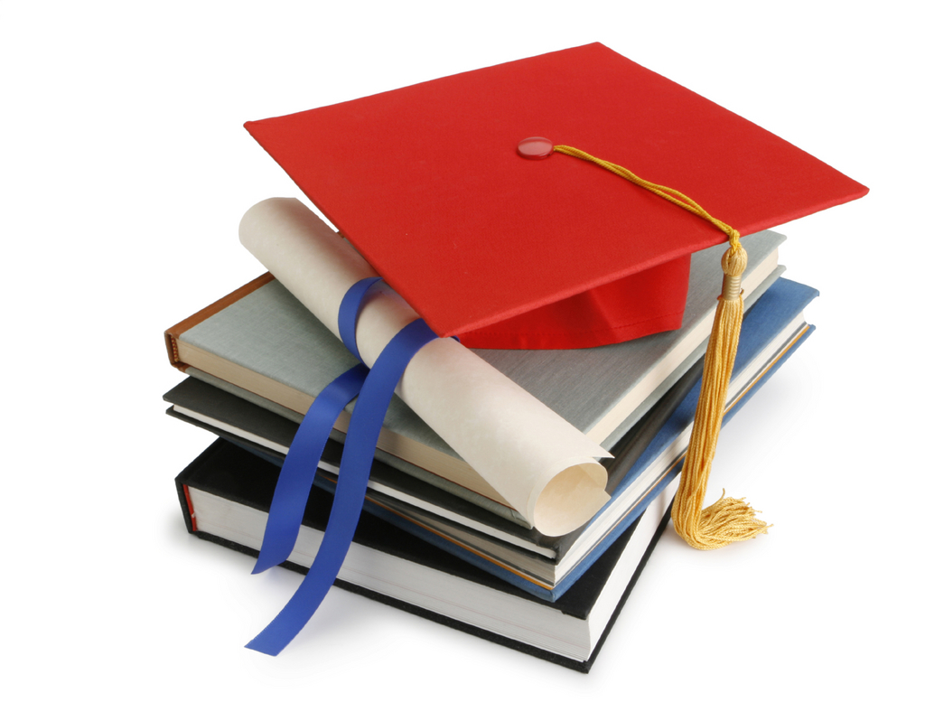 4 books and a diploma